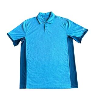 Nike Golf Tour Performance Dri-Fit Roca Patron Blue Golf Polo Adult Size‎ M